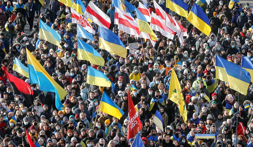Protestas en Ucrania contra rusia