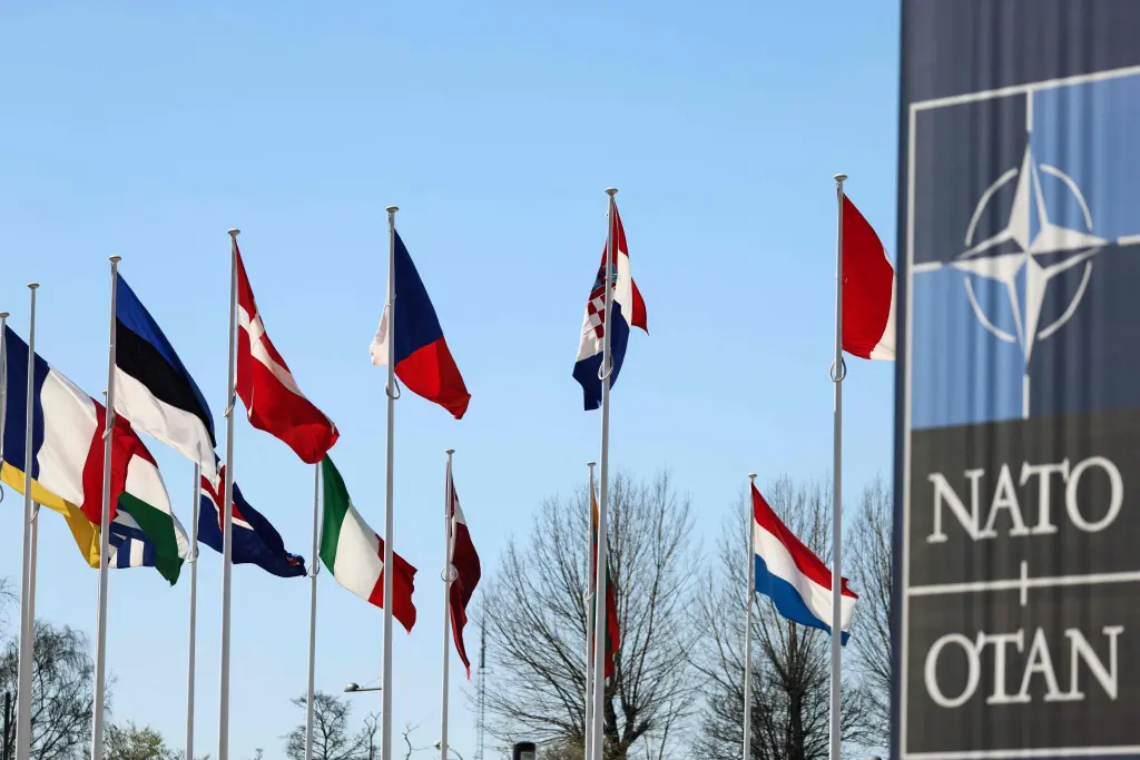 Banderas en NATO OTAN
